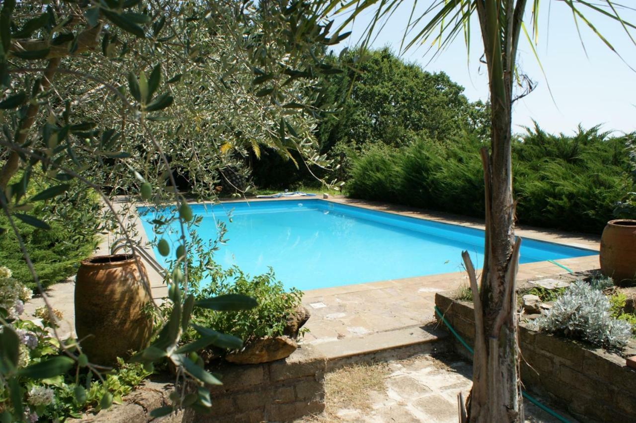 Villa Con Piscina Канале Монтерано Екстериор снимка